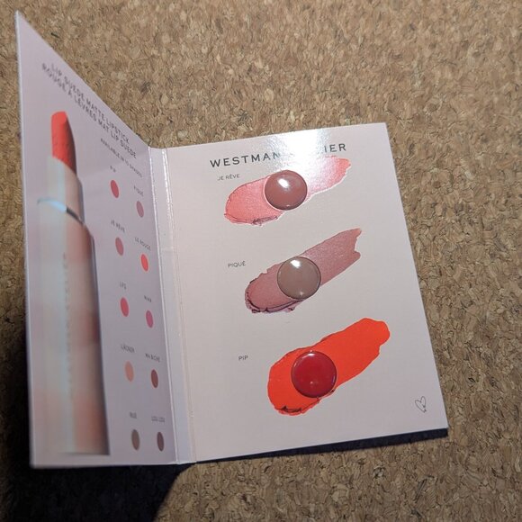 Westman Atelier Lip Suede Matte Lipstick sample card - Picture 2 of 2